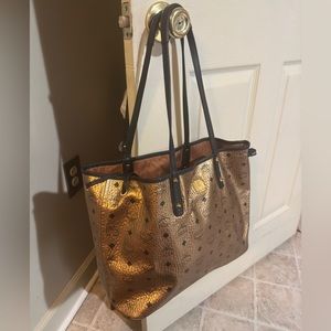MCM Gold Purse/Bag